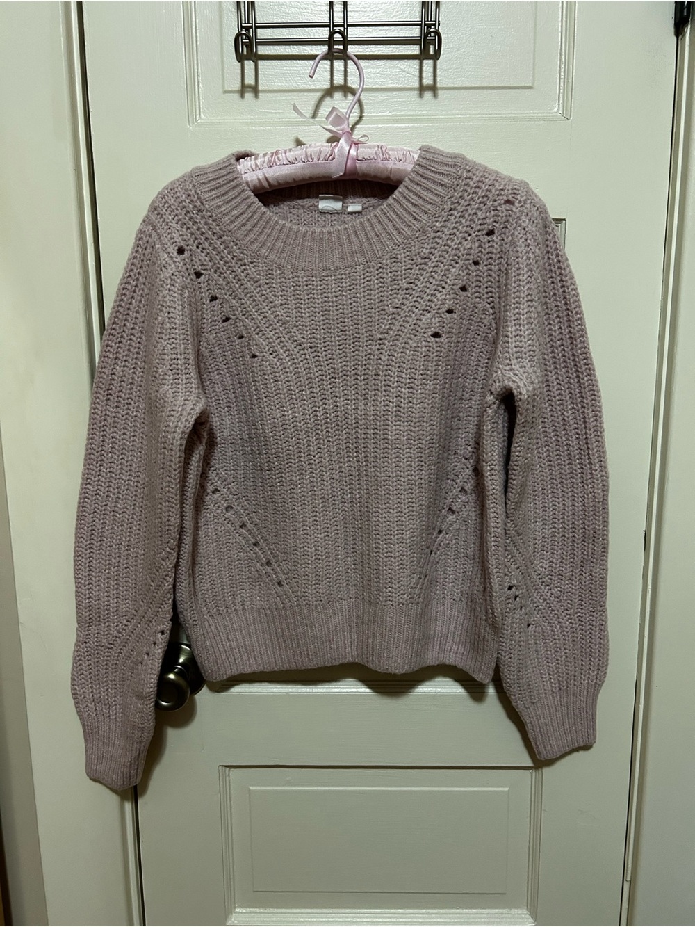 GAP Dusty Pink Crewneck Knit Sweater